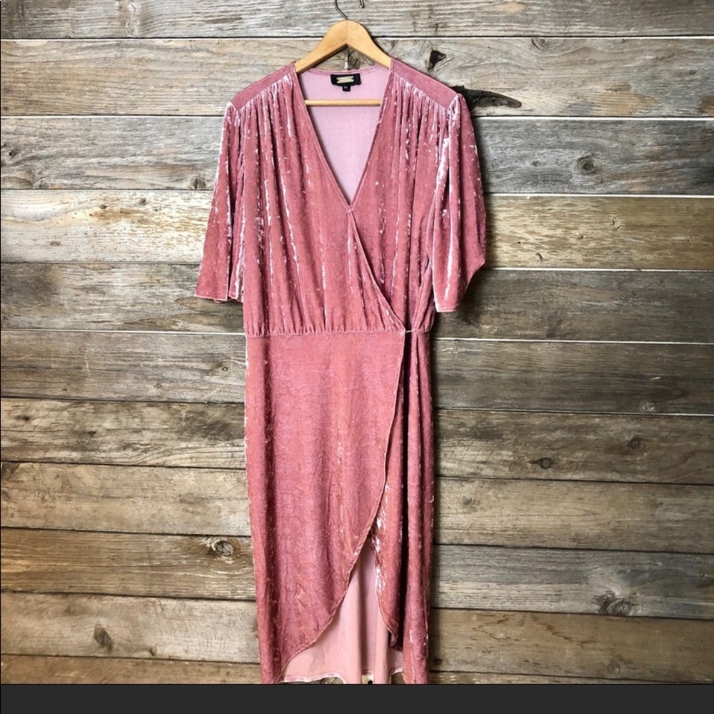 Alexis Admor Pink Velvet Dress - M